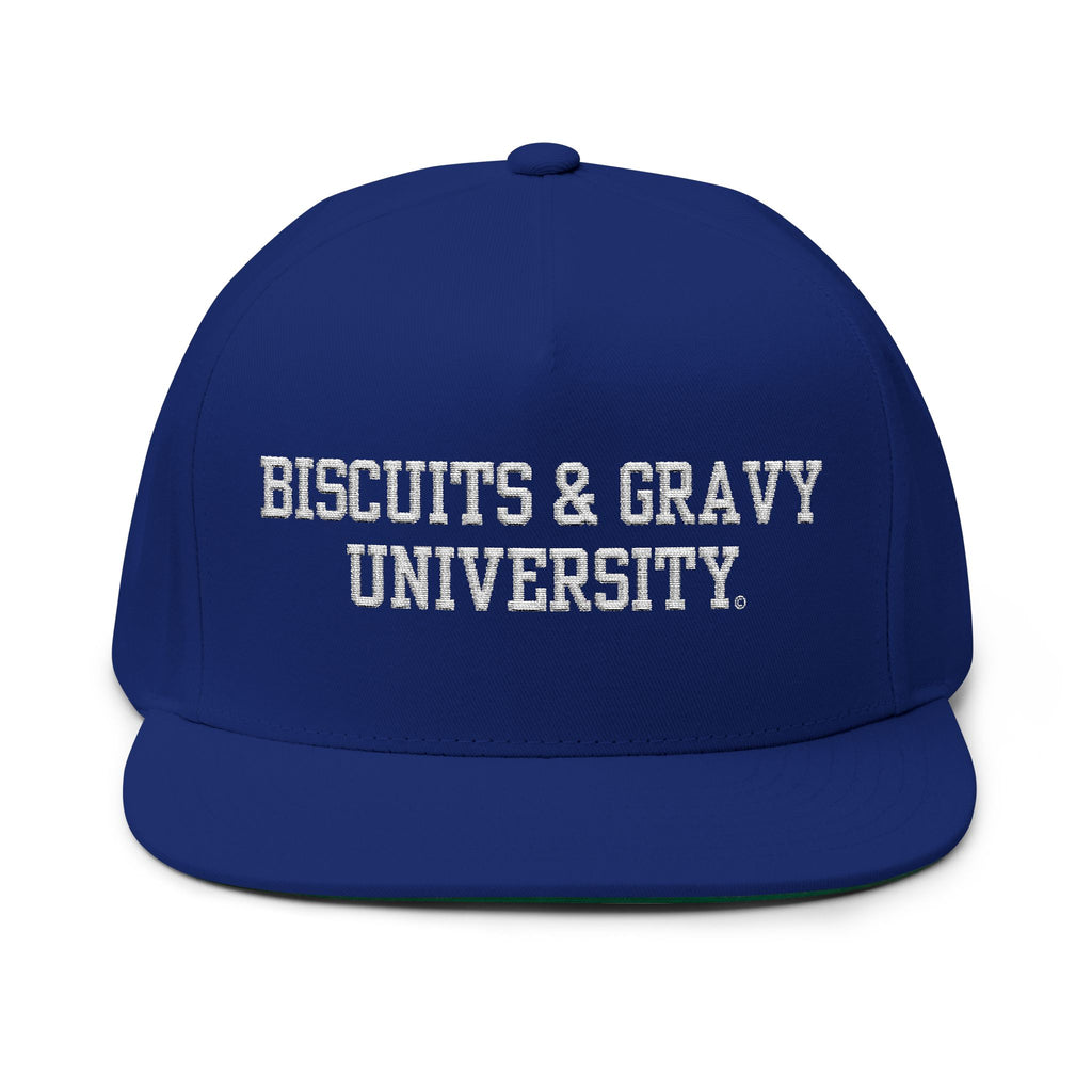 BOOKSTORE Collection - Flat Bill Cap with White Embroidered Lettering