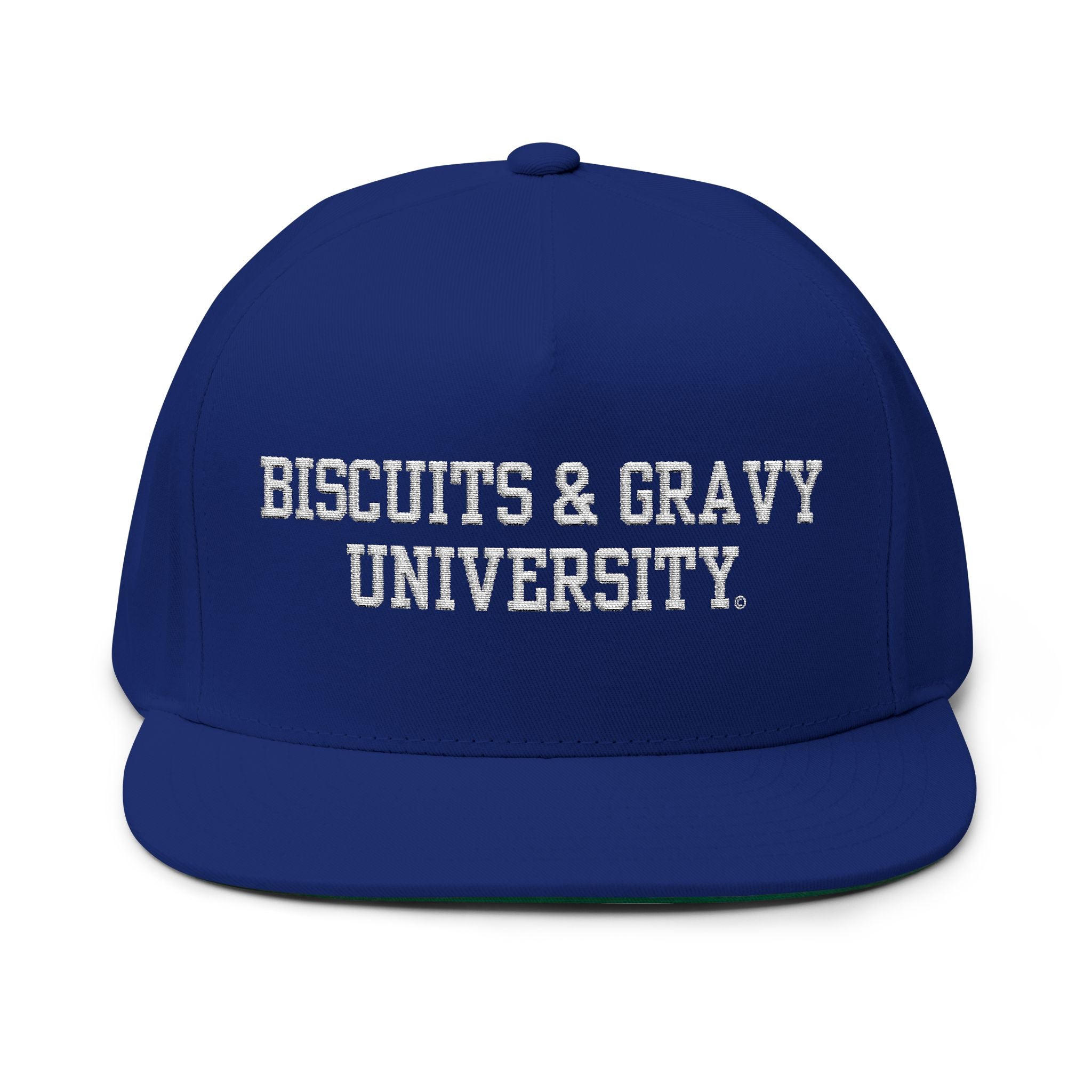 BOOKSTORE Collection - Flat Bill Cap with White Embroidered Lettering