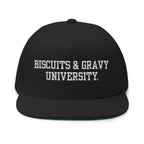 BOOKSTORE Collection - Flat Bill Cap with White Embroidered Lettering