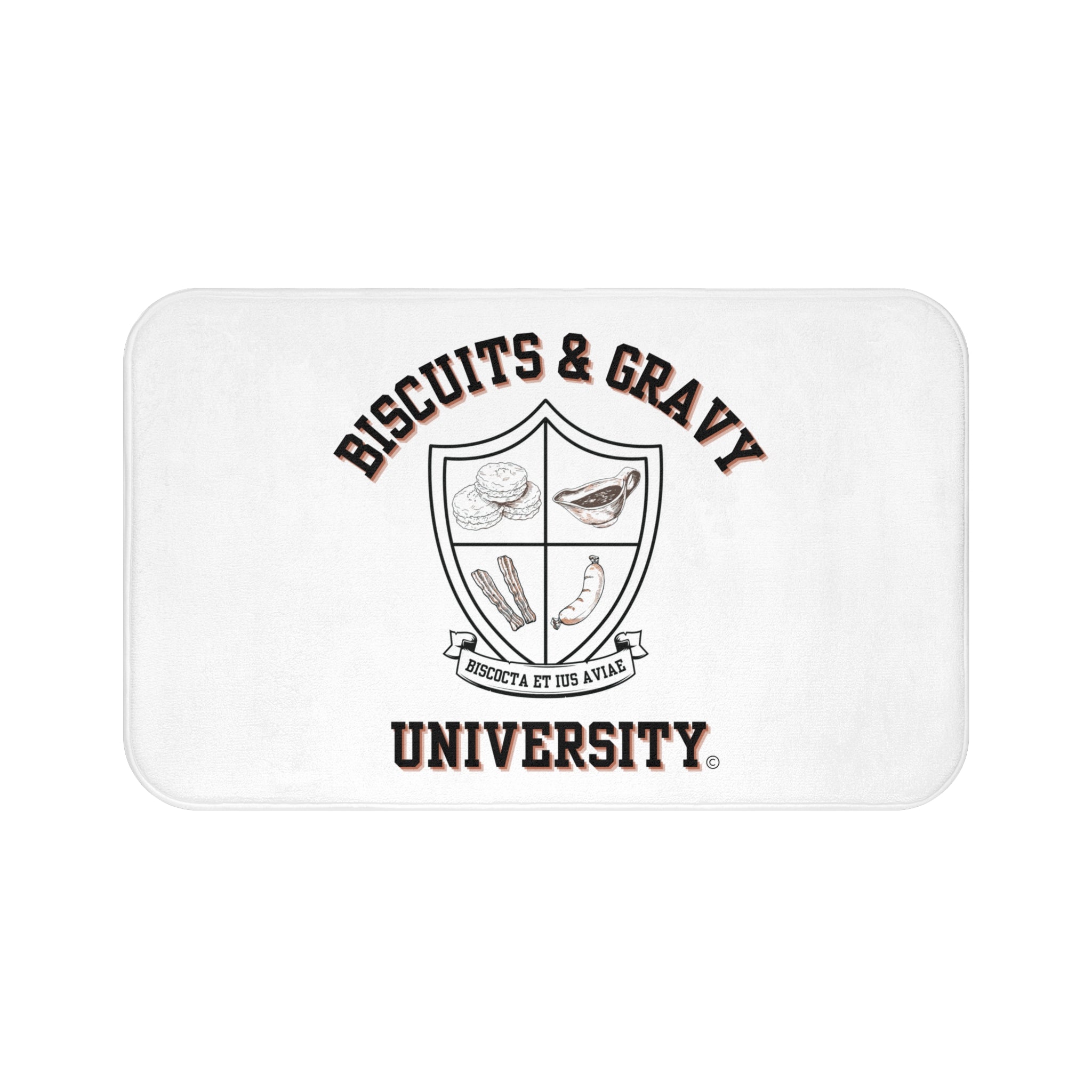 HOME Collection - Bath Mat, Kitchen Mat - Biscuits & Gravy University