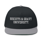 BOOKSTORE Collection - Flat Bill Cap with White Embroidered Lettering