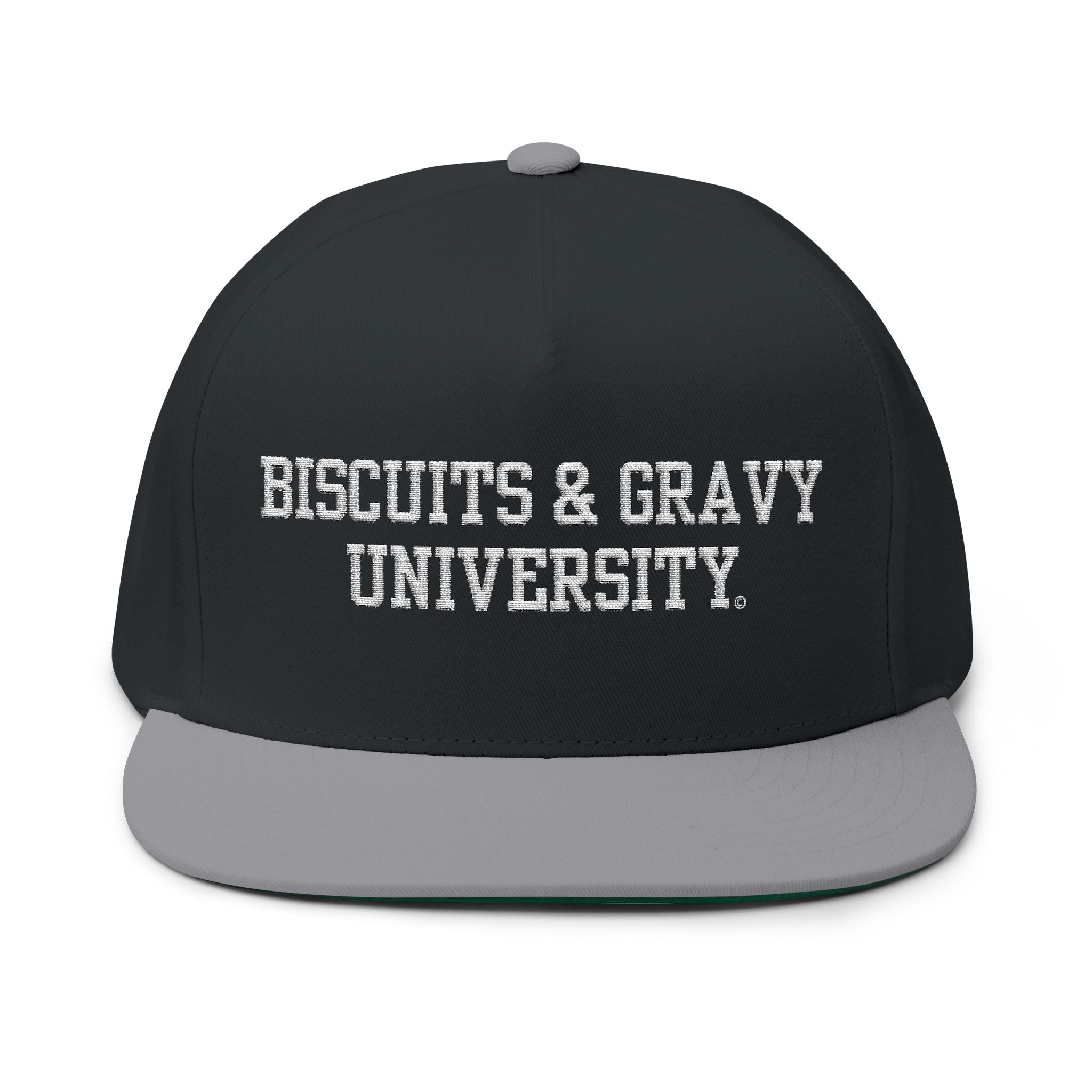 BOOKSTORE Collection - Flat Bill Cap with White Embroidered Lettering