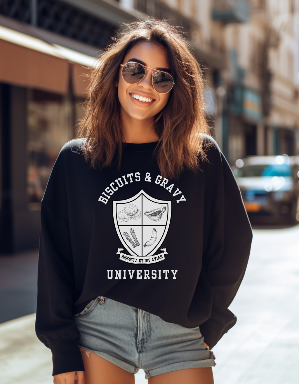 B&G Crest Sweatshirt - Biscuits & Gravy University