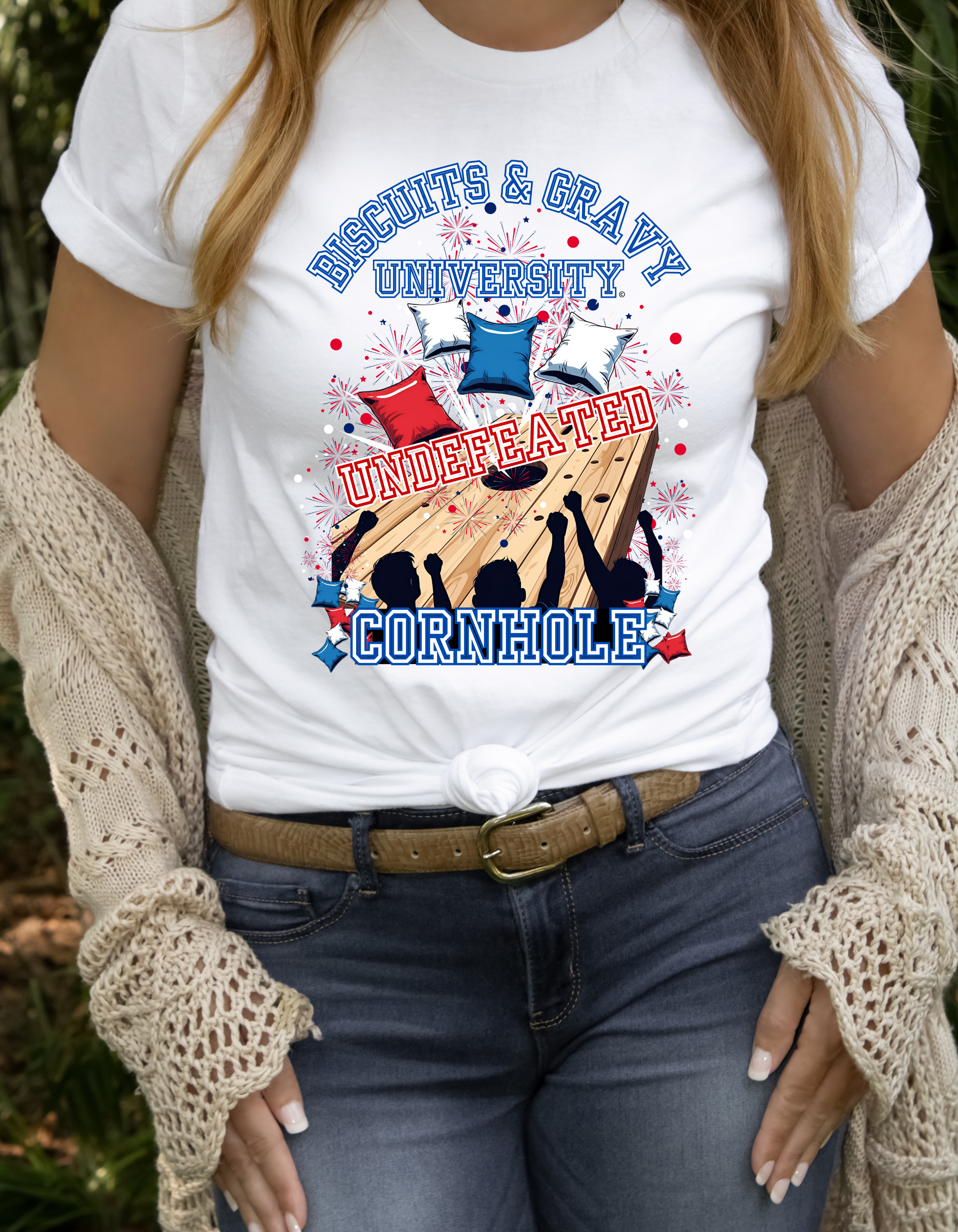 B&G UNDEFEATED Cornhole T-Shirt