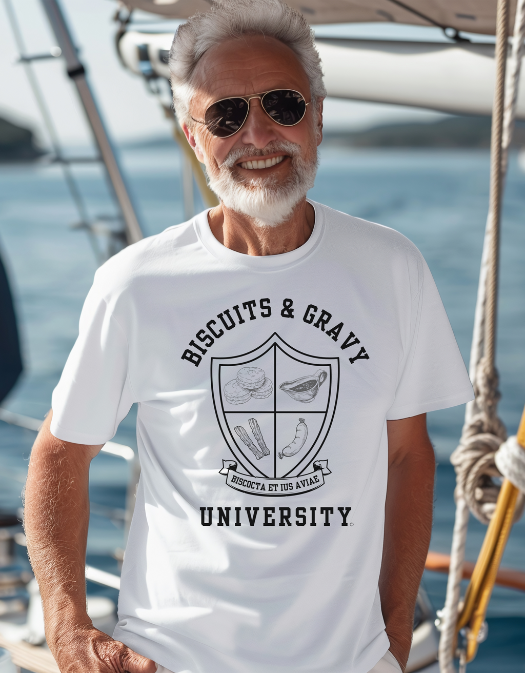B&G Crest T-Shirt - Biscuits & Gravy University