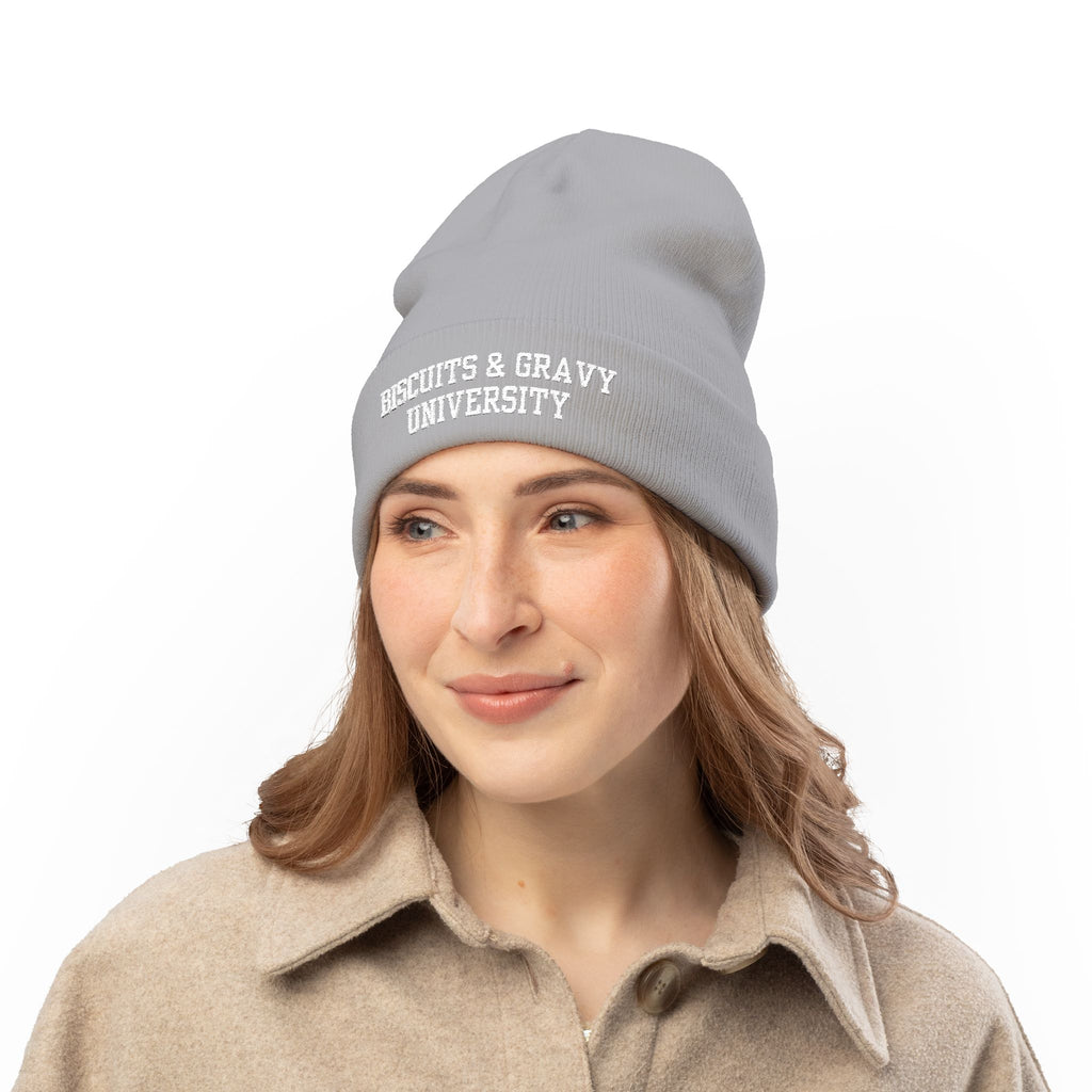 BOOKSTORE Collection - Beanie with White Embroidered Lettering