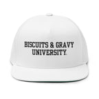 BOOKSTORE Collection - Flat Bill Cap with Black Embroidered Lettering