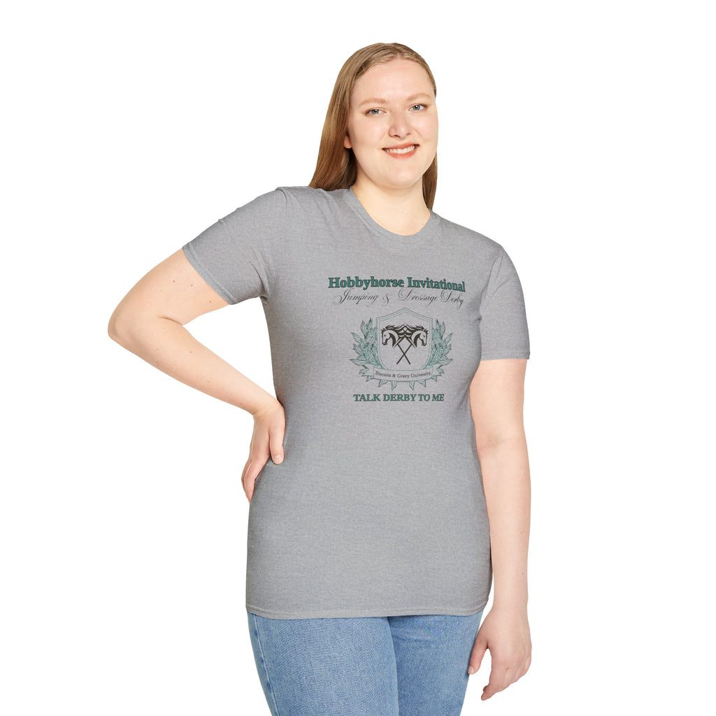 B&G HOBBYHORSE 'Hobbyhorse Invitational' T‑Shirt — Talk Derby To Me;  Horse Riding Tee