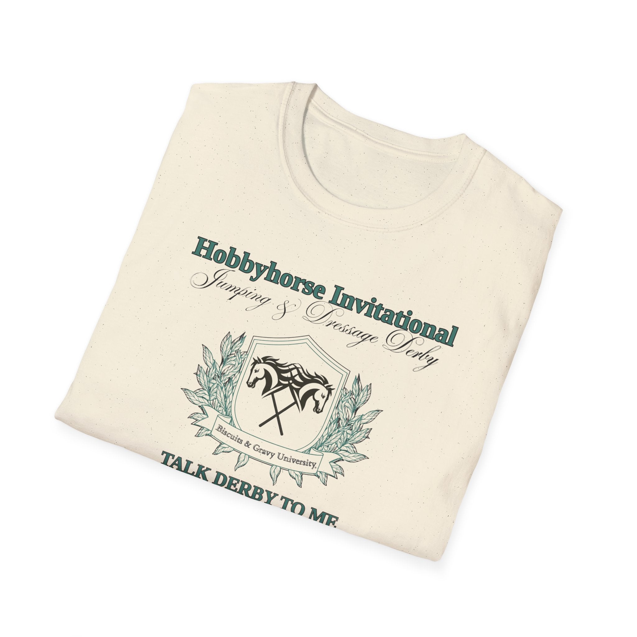 B&G HOBBYHORSE 'Hobbyhorse Invitational' T‑Shirt — Talk Derby To Me;  Horse Riding Tee