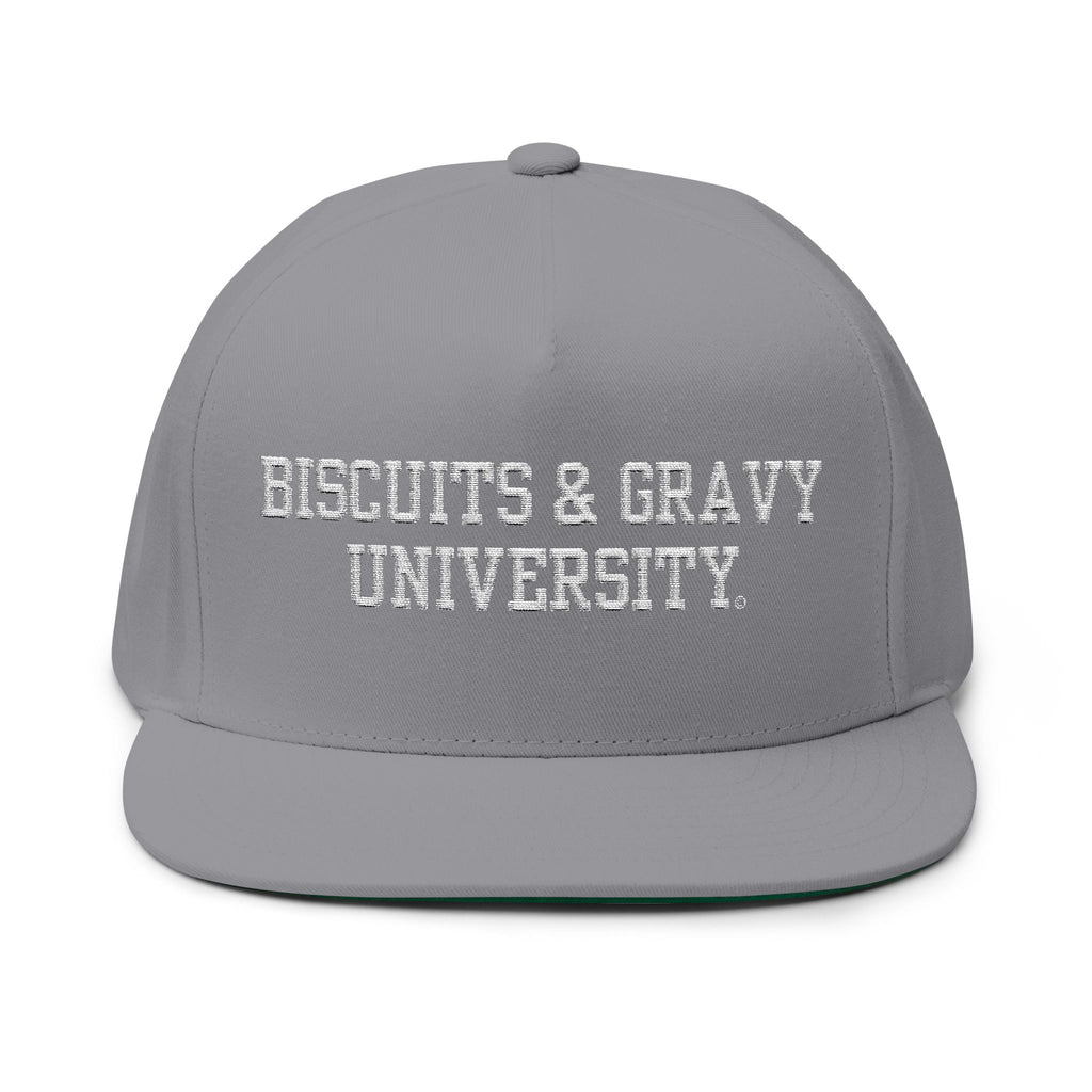 BOOKSTORE Collection - Flat Bill Cap with White Embroidered Lettering