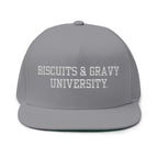 BOOKSTORE Collection - Flat Bill Cap with White Embroidered Lettering