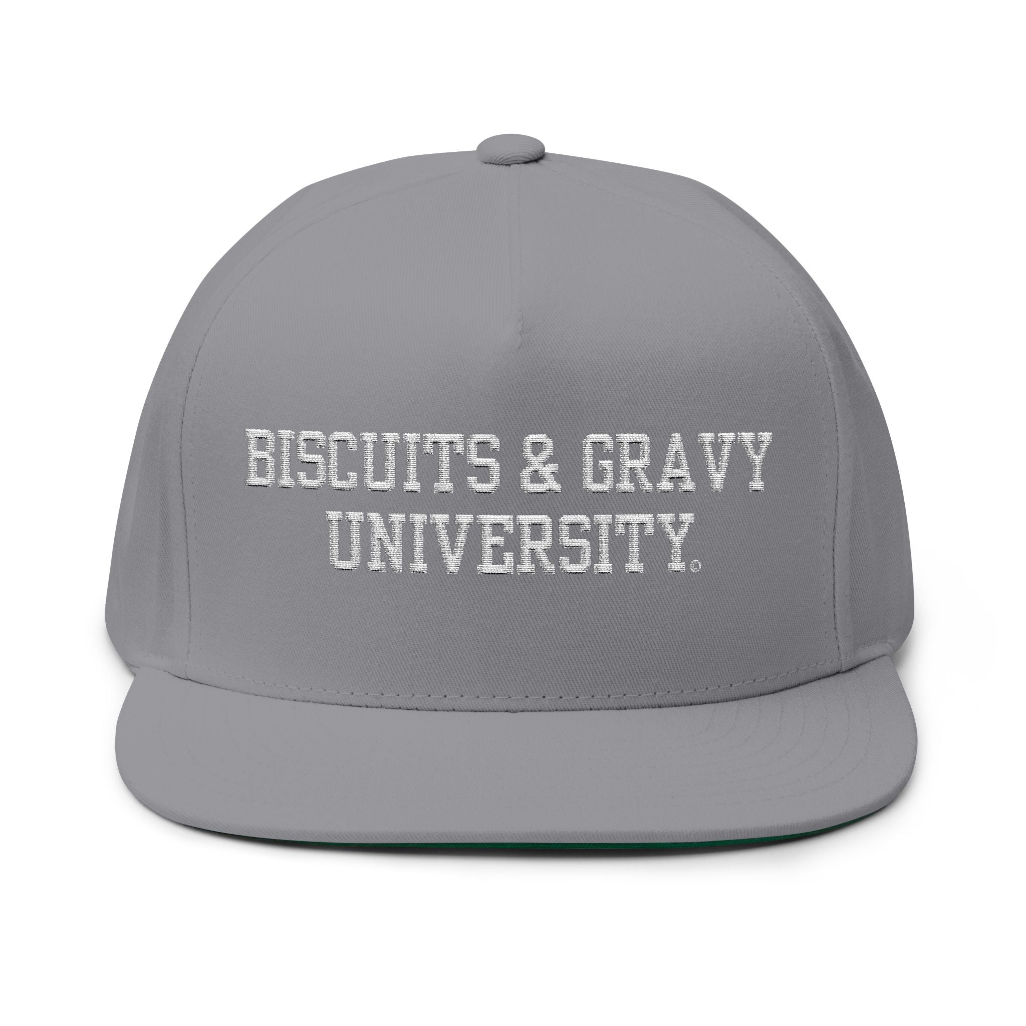 BOOKSTORE Collection - Flat Bill Cap with White Embroidered Lettering